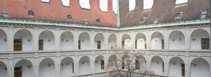 Blick in die Stallburg der Wiener Hofburg